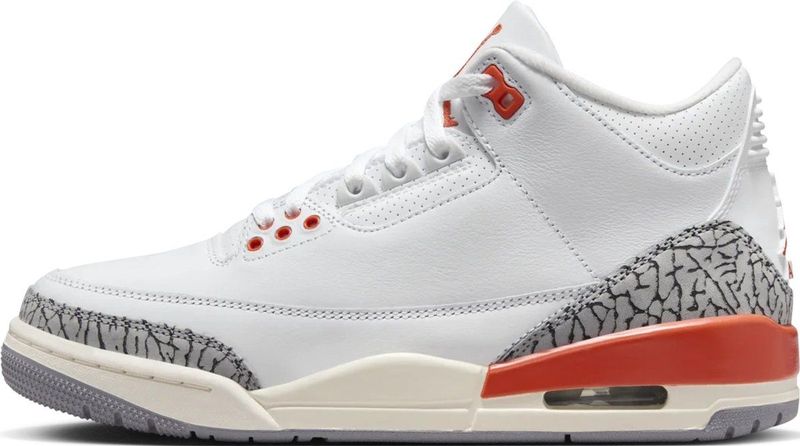 Air Jordan 3 Retro - Maat 36.5 - Wit/Beige/Oranje/Grijs 'Georgia Peach' Sneakers Unisex
