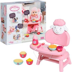 Poppenaccessoire Lunchtijd - Speelgoed met Voedselthema - Geluids- en Lichteffecten - Hoofdgerechten en Desserts - Poppen van 36 cm en 43 cm - Vanaf 3 Jaar