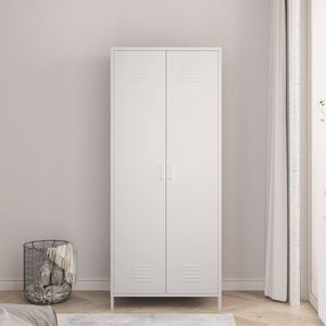 Metalen kast Seinäjoki 180x76x50 cm wit [en.casa]