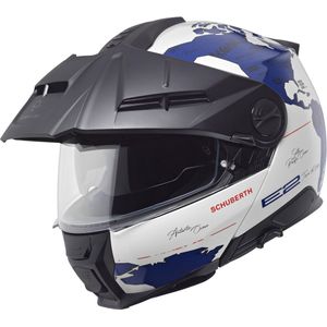 Schuberth E2 Atlas Systeemhelm - Wit Blauw - Helm