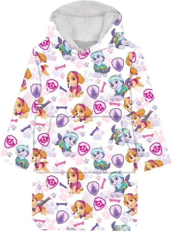 Paw Patrol - Hoodie Fleece Deken - Multikleur - Skye Everest - Kind