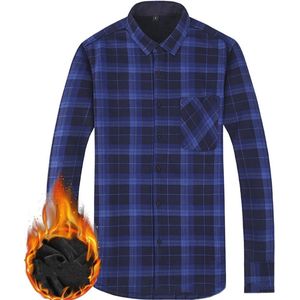 Geruit overhemd voor heren - Warm, casual, lange mouwen