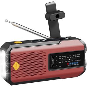 Noodradio Solar Opwindbaar - Noodradio Opwindbaar - Opwindbare Radio - Powerbank Zonne Energie