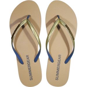 SummerGear Slim Slippers - Gerecycled Rubber - Goud - Grijs