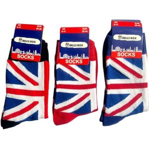 Union Jack Sokkel - 6 Paar Engelse Herensokken - Multicolor, One Size