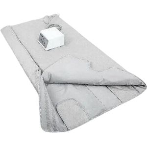Warmtedeken - Verwarmingsdeken - Sauna Deken - Infra rood Saunadeken - Helpt bij Afvallen/Spierpijn/Gewrichtsklachten/Huidklachten - Gemak en Comfort - Draagbaar - Wit