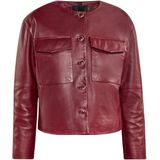 Dreimaster Jas Dames wijnrood