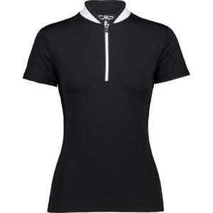 Cmp Fietsshirt Half-zip Dames Polyester Zwart/wit Maat S