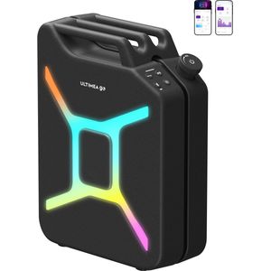 ULTIMEA Go draagbare partyspeaker, 300W draadloze PartyBox met basversterking, TWS-stereo, microfoon-/gitaaringang, krachtige Bluetooth-speaker voor feesten en buiten (zwart)