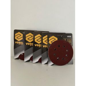 5 pakjes van 6 Flexovit Schuurschijven klit Koreel 50 ø 115mm