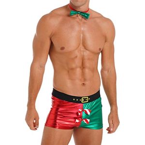 Heren Kerst ondergoed Flannel Boxershorts voor Mannen