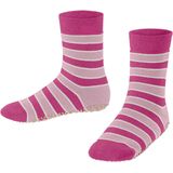 FALKE Simple Stripes met anti-slip noppen katoen huissokken kinderen pink - maat 23-26
