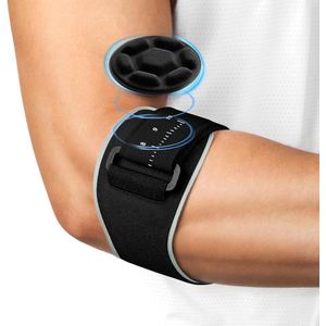 Elleboog Brace -elleboogbraces - Tennis Elbow Support Brace - Golfers Elbow Support voor Mannen en Vrouwen - Elleboogbrace met Verwijderbare Compressiepad - Compressiebrace voor Peesontstekingen, Artritis en Blessures (Zwart - 44*63)