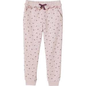 Vertbaudet Joggingbroek voor meisjes met ruche en bloemenprint