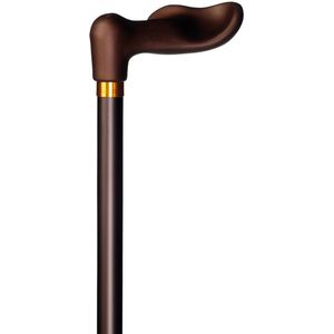 Gastrock - Verstelbare Wandelstok - Brons - Ergonomisch Handvat - Aluminium - Lengte 75 tot 100 cm