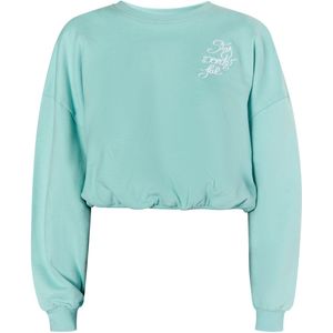 Mymo - Cropped Sweatshirt - Aqua - Dames