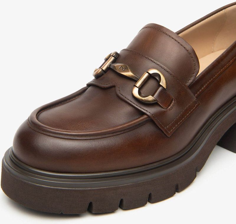 Nerogiardini - Delavato Eva Urbana - Loafers - Bruin - Handgemaakt in Italië