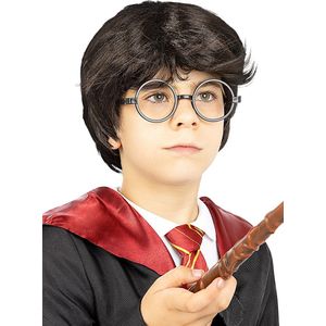 FUNIDELIA Harry Potter pruik voor jongens - Bruin