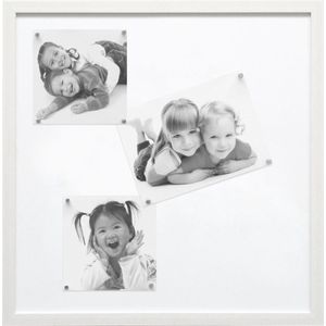 Deknudt Frames magneetbord S41VF1 M - witte schilderlook - 30x40 cm
