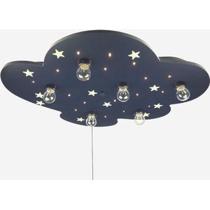 Plafondlamp Wolk Blauw Met Sterren