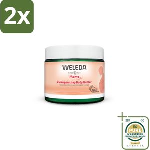WELEDA - Body Butter Zwangerschap - Mama & Baby - 150 ml - Voordeelverpakking - 2 stuks - Zwangerschapsverzorging - Natuurlijke body butter