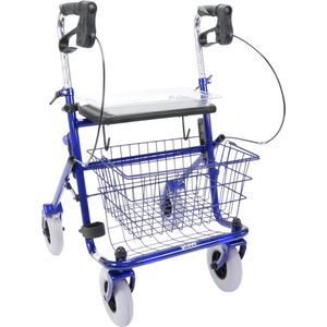 Premis Provo - Rollator - 2de Generatie - Voorzien van omgekeerde handvatten - Metallic Blauw