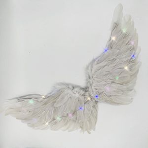 Engelen Vleugels Wit Met Lichtjes - Mini
