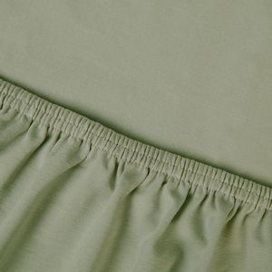 Kayori - Edo - Topper Hoeslaken - Olijfgroen - 180x210/220 - Tot 10 cm Hoogte