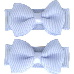 Baby haarspeldjes met strikje - bluebell