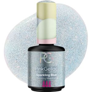 Pink Gellac - 444 Sparkling Blue - Gellak - 15ml - Blauwe Glitter Gel Nagellak