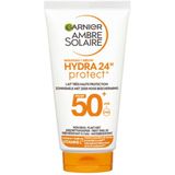 Garnier Ambre Solaire Hydra 24 Zonnebrandmelk SPF 50+ - 3 x 50 ml - Voordeelverpakking