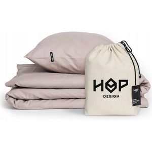 Hoeslaken 200x200 cm - Zacht Roze Katoen met Rits