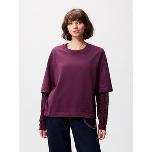 Catwalk Junkie - Loose Fit T-shirt - Bordeaux - Dames