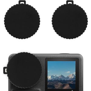 TheLau - Lensdoppen voor Dji Osmo Action - 2-Pack - Zwart - Beschermende Accessoires - Voorkom Krassen en Stof - Compatibel met Dji Osmo Action 4 en 3