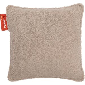 Stoov Warmtekussen - Ploov - Duurzaam & Draadloos - Infrarood warmtekussen - 45x45 Woolly Beige - Standaard Batterij