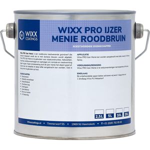 Wixx PRO IJzermenie Roodbruin - 10L - RAL 8012 | Roodbruin