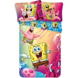 SpongeBob Dekbedovertrek Fun - Eenpersoons - 140 x 200 cm - Multi