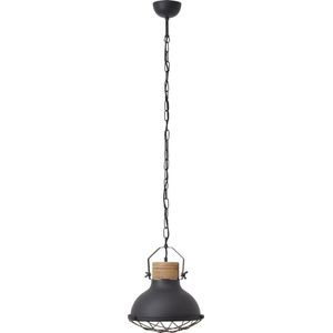 Brilliant Hanglamp zwart industrieel 'Emma' E27 fitting 300mm