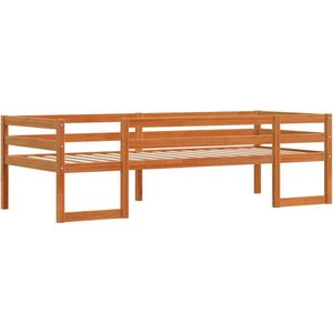 vidaXL - Kinderbedframe - massief - grenenhout - wasbruin - 90x190 - cm