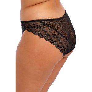 Elomi Brazilian Slip Lucie Rock 'n Rose - Zwart 4XL