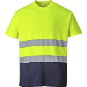 PITT - Hi-vis Confort Coton T-shirt S173 Portwest Geel Maat M