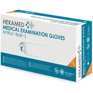 Hekamed - Soft Nitril - Handschoenen - Blauw - 100 Stuks
