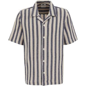 WE Fashion - Heren Overhemd - Relaxed Fit - Structuur