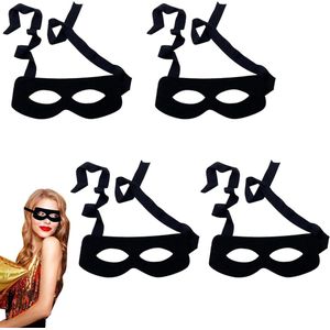 Thelau - Cosplay Halfgelaatsmasker Set van 4 - Verstelbaar en Comfortabel - Voor Halloween en Feestjes