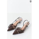 strappy slingbacks - bruin - 41