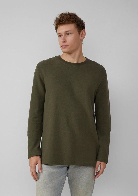 Bikini - Effen - Jersey - Ronde Hals - Lange Mouw - Losse Pasvorm