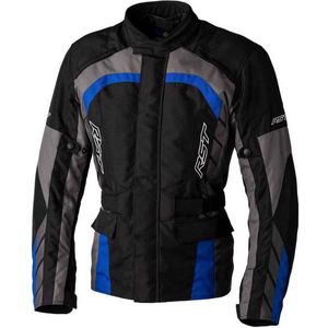 RST Alpha 5 Ce Mens Textile Jacket Black Grey Blue 50 - Maat - Jas