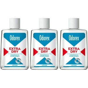 Odorex Extra Dry Lotion Anti Transpirant Deodorant - 3 x 50 ml - Rekent af met Zweet - Vegan - Zonder Alcohol en Parfum
