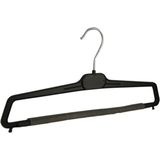 De Kledinghanger Gigant - Broekhanger - Volwassenen - PP38 - 10 Stuks - Kunststof - Zwart - Anti-slip Schuim - Broeklat - 40 cm - Pantalonhanger - Kledinghanger - Kleerhanger - PP-Serie (PP38/S_00/10)
