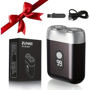 Digitale 2-Blade Scheerapparaat - Usb Oplaadbare 2-Kop Body Shaver/Precisie/Baardtrimmer - Lichtgewicht en Comfortabel - Perfecte Lichaamshaar Verzorging en de Beste Reiseditie - Unisex - Kleur: Donkerbruin